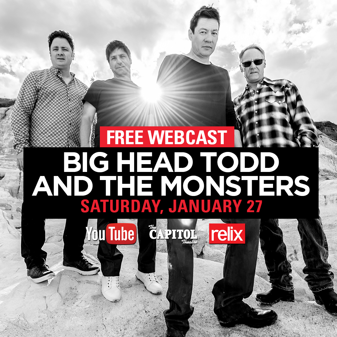 Tune in TONIGHT to catch Big Head Todd LIVE at The Capitol Theatre! 