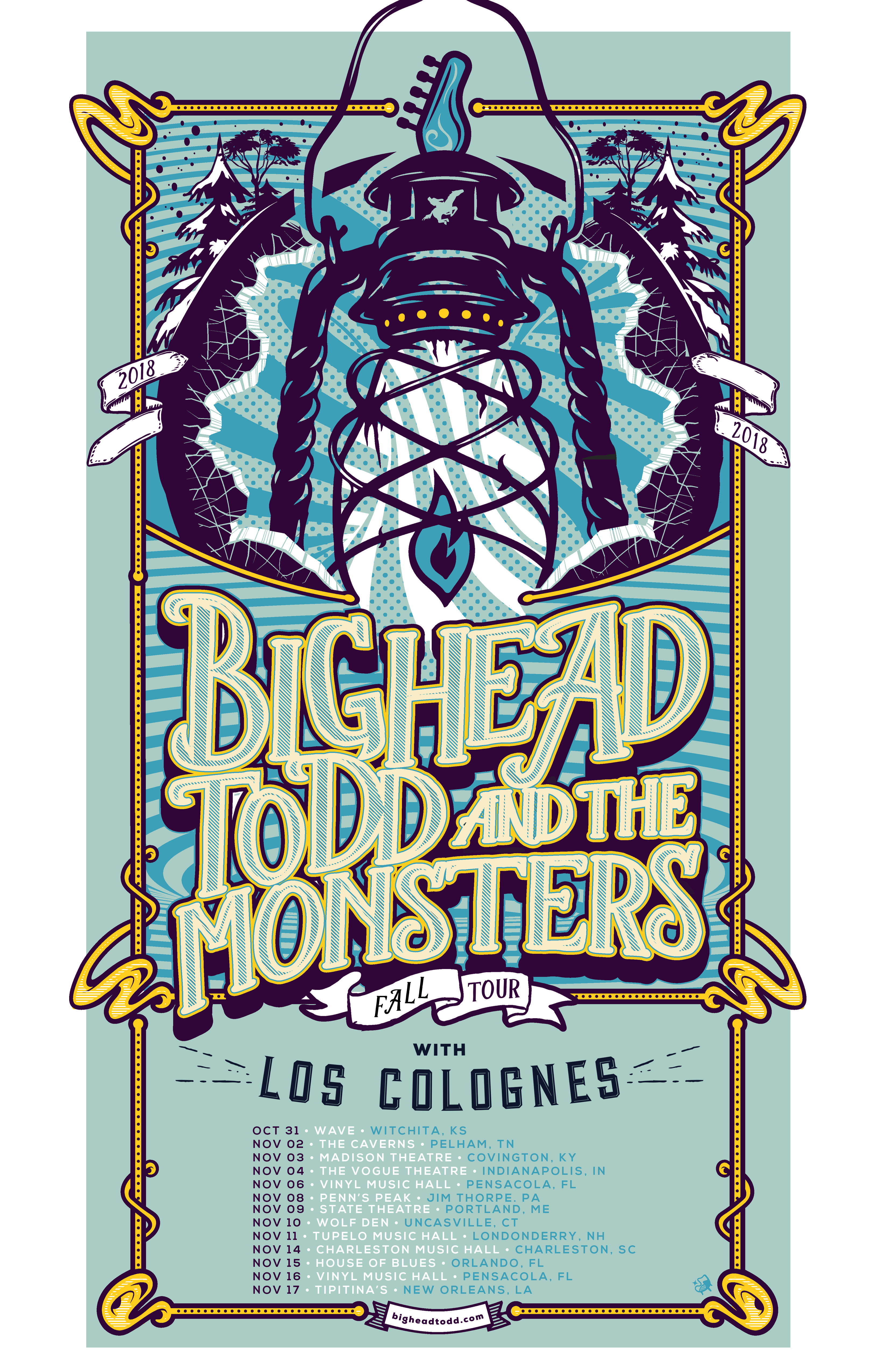 Big Head Todd announces their November fall tour with Los Colognes! Tickets on sale Friday 8/10 at 10am (local). 