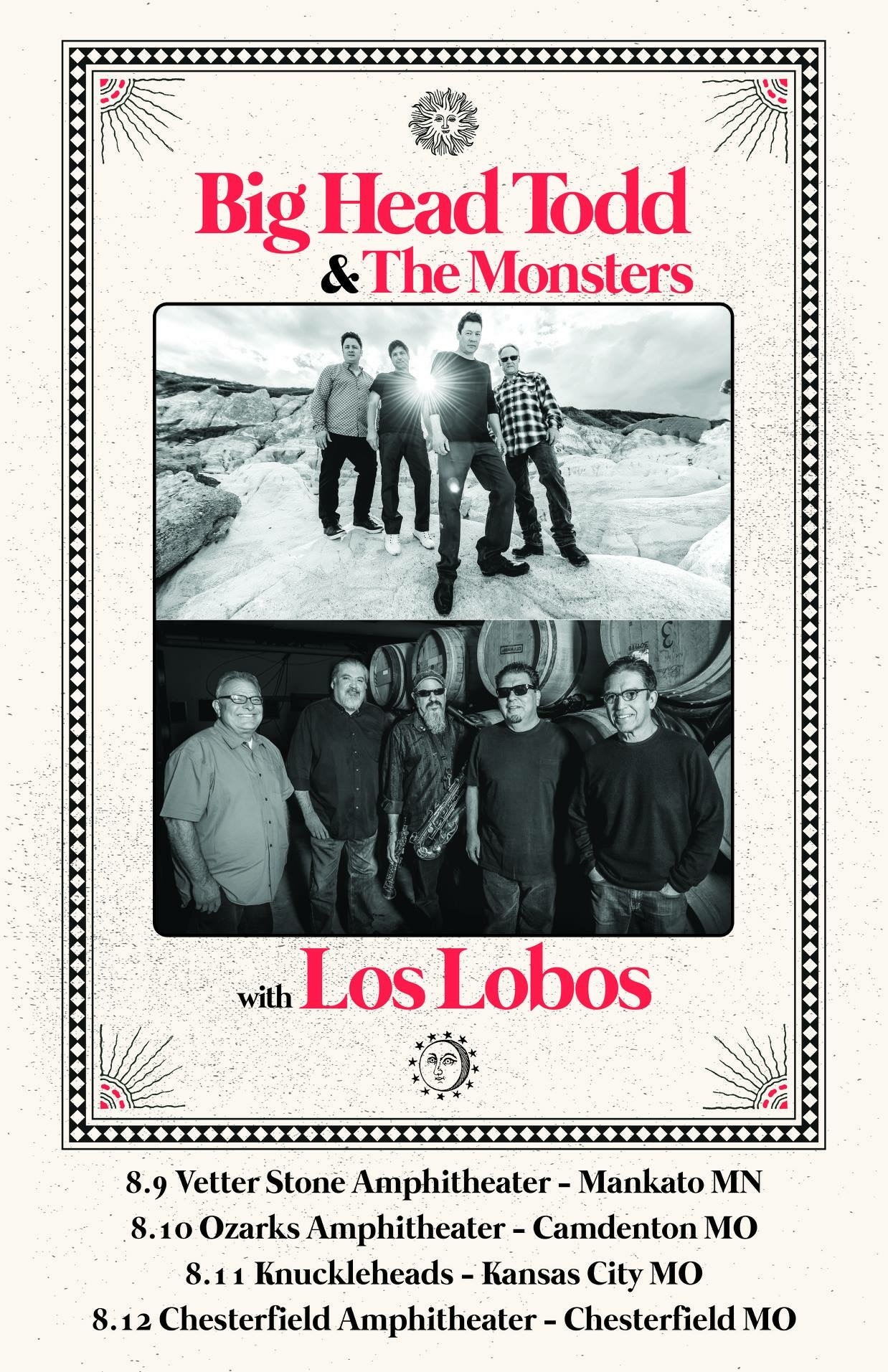 Big Head Todd hitting the road with Los Lobos this summer! Tickets on sale Fri. May 4th! 