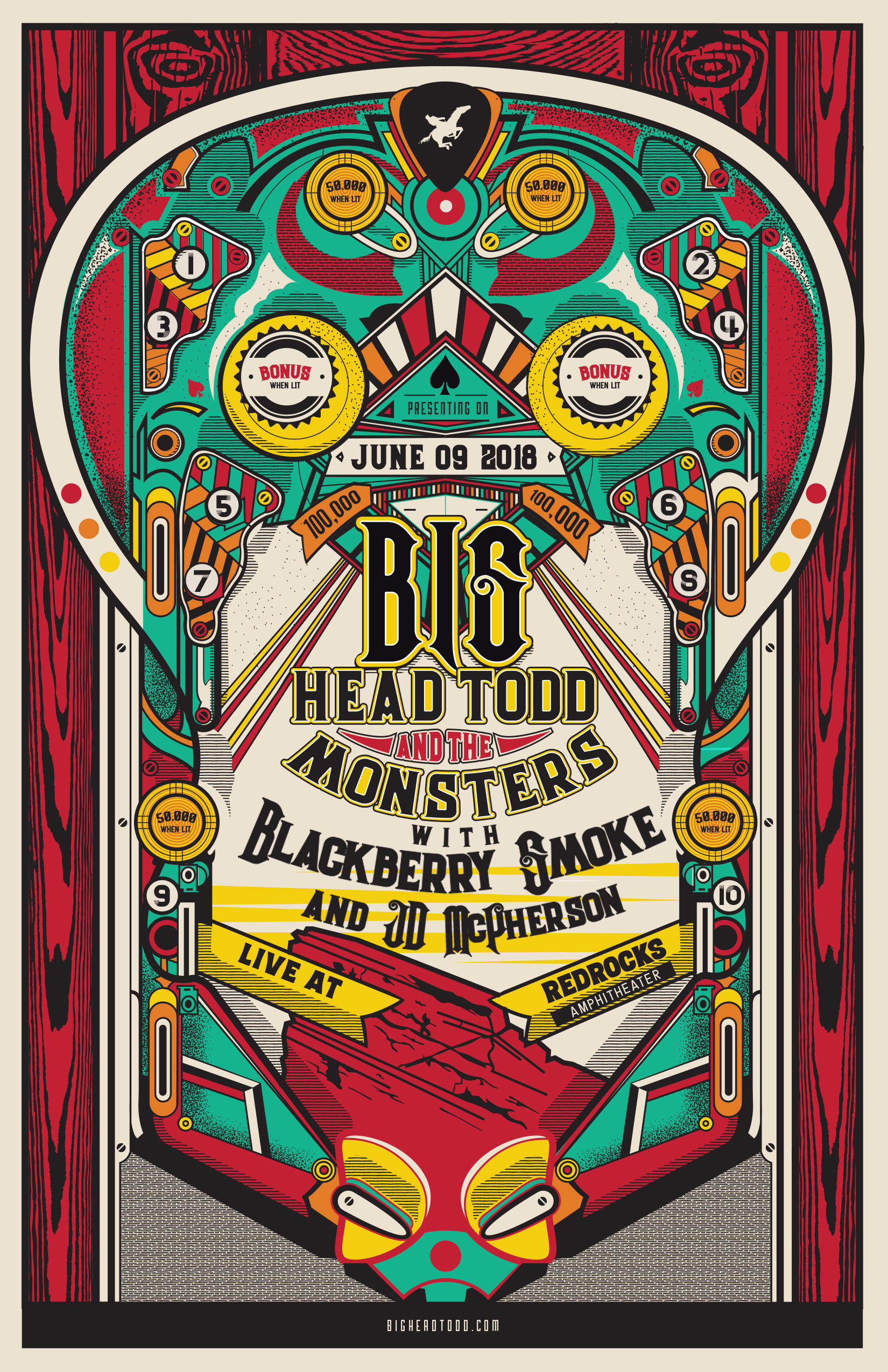 Blackberry Smoke & JD McPherson will be joining Big Head Todd at Red Rocks on June 9th! 